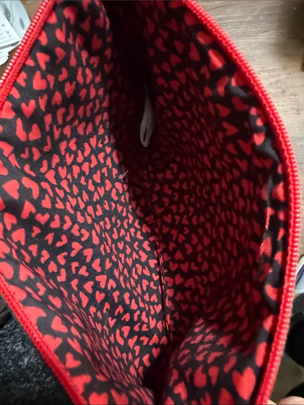 Brighton Leopard Print Wristlet Pouch with Red Heart